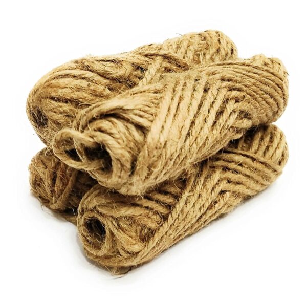 Multi-Purpose Coconut Fiber Coir Rope - 40 Feet per Roll, Pack of 1 (Total 40 Feet) for Garden, Plant Hangers, Climbers, Plant Support, and Craft Projects